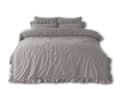 Pikkukuva 2 / 3: Puuvillaiset vuodevaatteet OPAL GREY/160x200(P) KIVIPESU