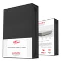 Miniatyrbillede 1 af 7: Jersey elastan pasform SORT/SORT/140x200x30