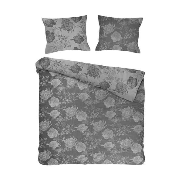 Sängkläder i bomull FLORY GREY/220x200 COTTONLOVE JACQUARD