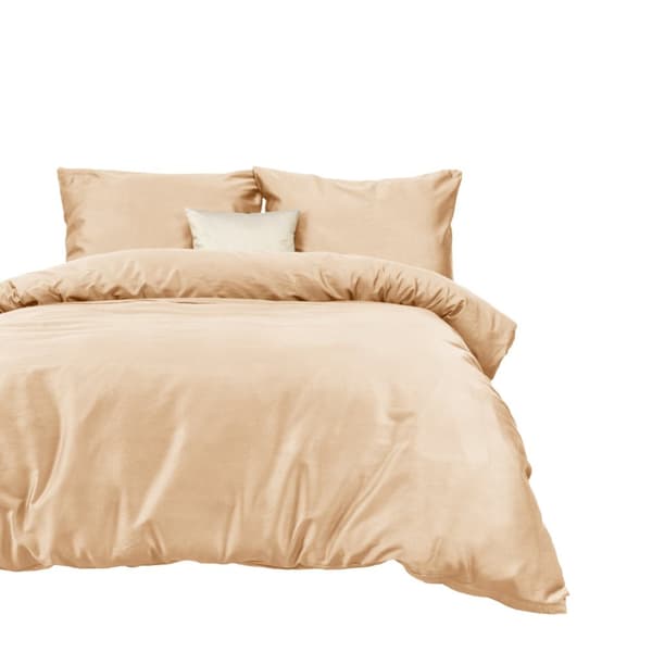 Bomuldssatin sengetøj LYS BEIGE 044/220x200