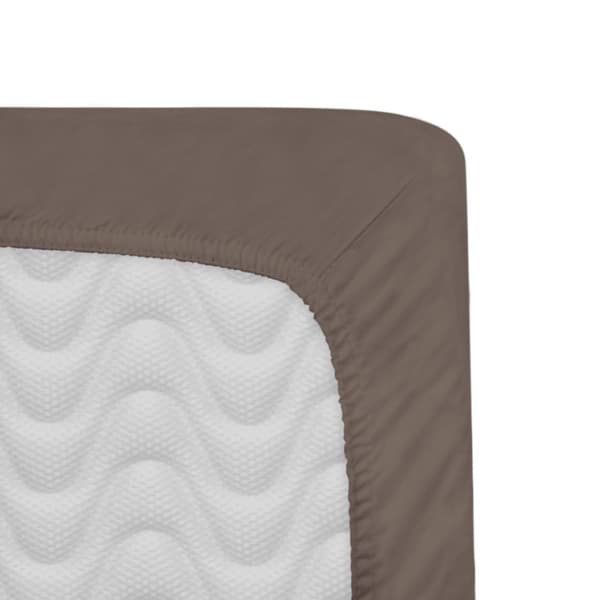 Bumpen bomuld satin sepia 043/160x200