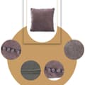 Miniatyrbild 6 av 6: Dekorativt örngott PONPON-340/45x45