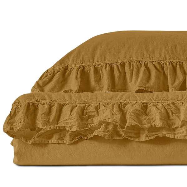 Puuvillaiset vuodevaatteet ECRU OLIVE/220x200(P) KIVIPESU