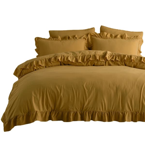 Puuvillaiset vuodevaatteet ECRU OLIVE/220x200(P) KIVIPESU