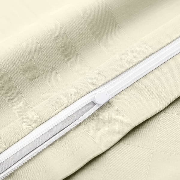 Bomuld satin sengetøj CAPITAL ECRU/140x200+1 betræk 70x80 EKSKLUSIVT