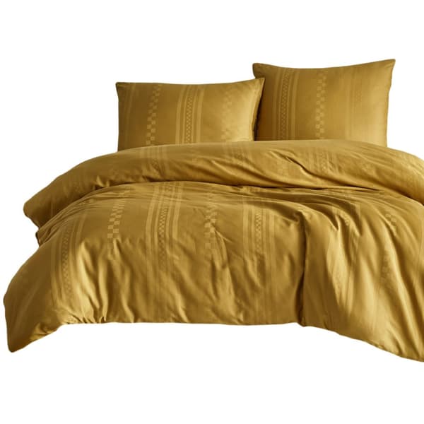 Puuvillasatiiniset vuodevaatteet CAPITAL MUSTARD/160x200 EXCLUSIVE