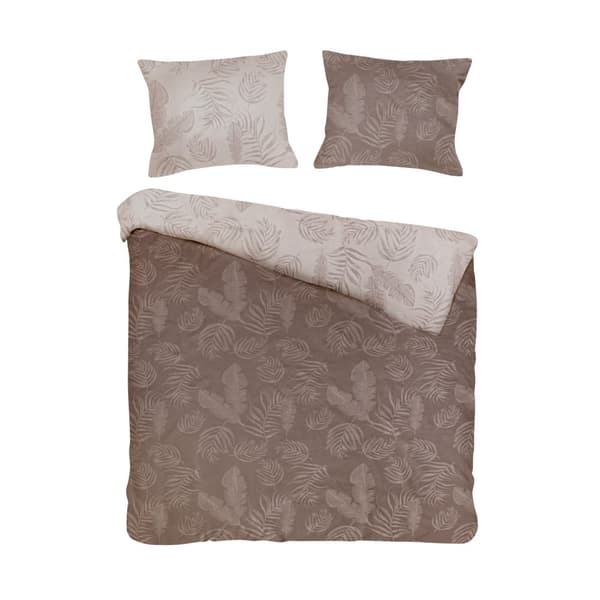 Sängkläder i bomull BAHAMA BRUN/220x200 BOMULLLOVE JACQUARD
