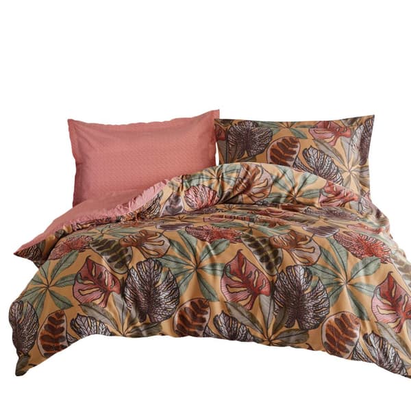 Puuvillasatiini vuodevaatteet (P) GRETA TERRA/220x200 LUXURY PREMIUM
