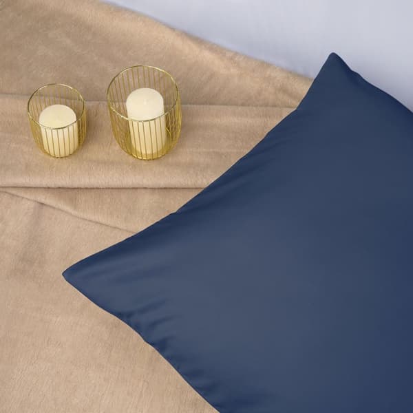 Örngott satin bomull blåklint 011/50x80