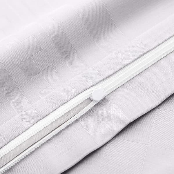 Puuvillasatiiniset vuodevaatteet CAPITAL LIGHT GREY/140x200+1 päällinen 70x80 EXCLUSIIVINEN