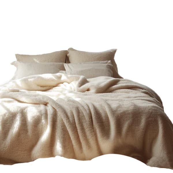 Frottésängkläder beige 30/160x200