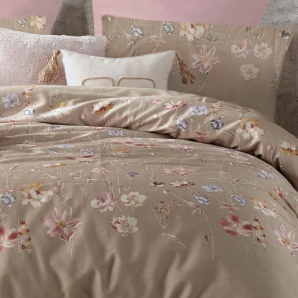 Puuvillasatiini vuodevaatteet ROSABELLA PINK/200x220 EXCLUSIVE