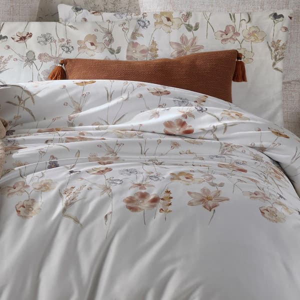 Bomuld satin sengetøj ROSABELLA WHITE/200x220 EKSKLUSIVT