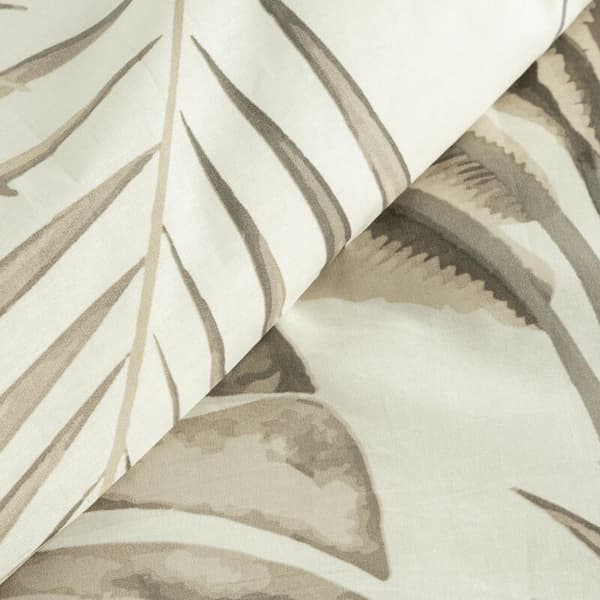 NINA BOMULL Sängkläder SET 140 X 200 CM BEIGE