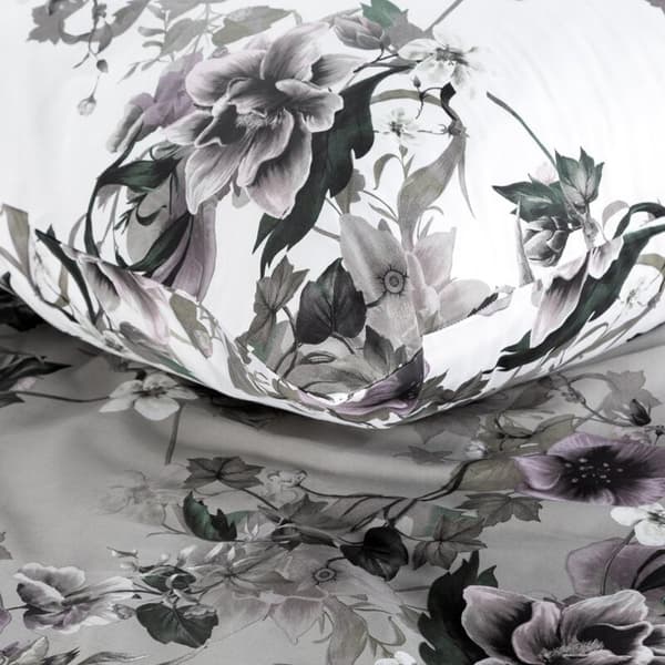 NIKA 54 SATIINISETTI 220 X 200 CM HARMAA
