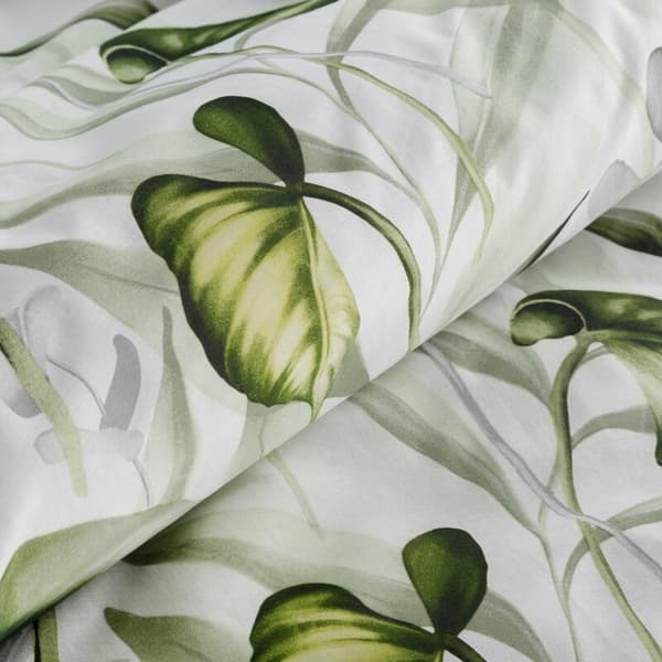 ELLEN BOMULL Sängkläder SET 140 X 200 CM GRÖN