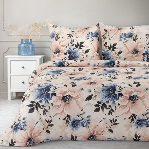BOMULDSSENGESÆT SONIA 33 220 X 200 CM LYS BEIGE