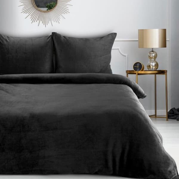 FLANO 2 bäddset 160 X 200 CM SVART