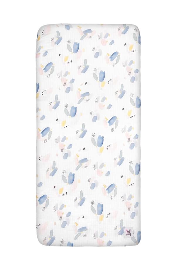 Mönstrat muslin underlakan storlek 40x90 (XS)
