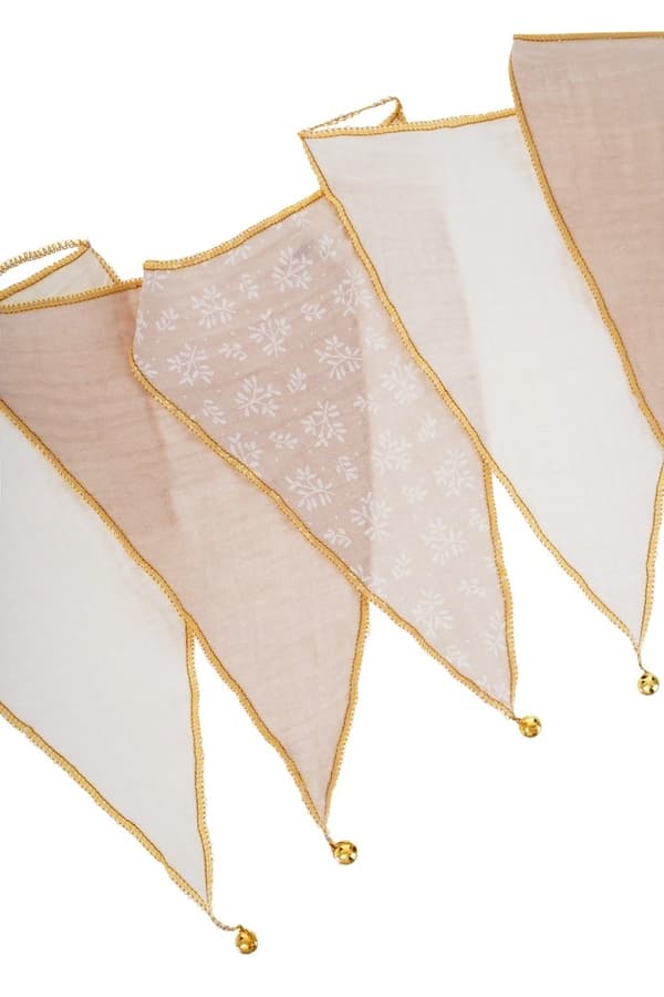 Bellamy – Muslin girlang guld - beige 350 cm – Färg: Cm