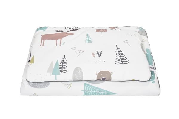 Barnsängkläder set "In the Woods" med täcke och kudde – 100x135 / 140x200 – OEKO-TEX bomull M