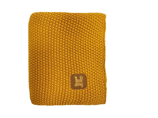 Bellamy babyfilt i bomull – Mjuk och andningsbar – Färg: Honey