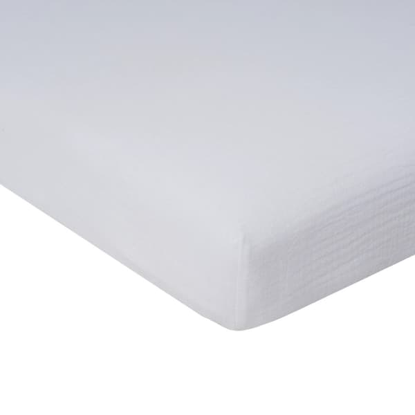 Snö Spjälsängslakan i muslinbomull 80x160 cm – OEKO-TEX certifierad