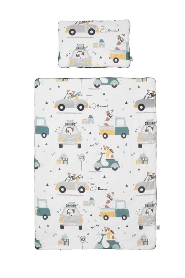 Jackie Hund Duvet & Kudde Set - För Små Barn (0-5 År) - Allergivänlig Bomull, Tvättbar M