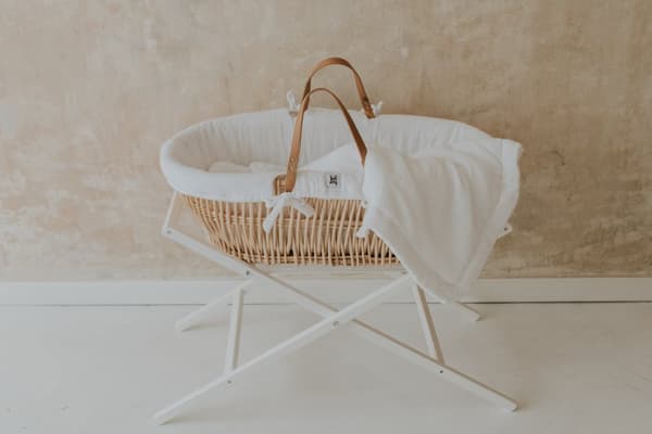 Bellamy – Textilier till moses korg snö – Färg: Snö