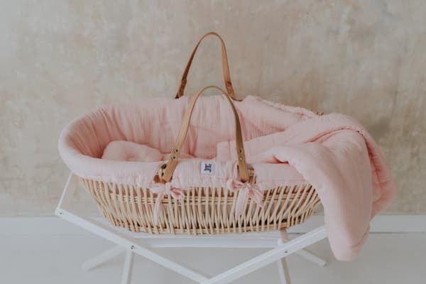 Sängkläder Set med Fyllning i Bomullsmuslin - OEKO-TEX Certifiering, Allergivänlig, Kiselfiber, 77x63 cm Täcke, 24x18 cm Kudde - Perfekt för Korgar 8