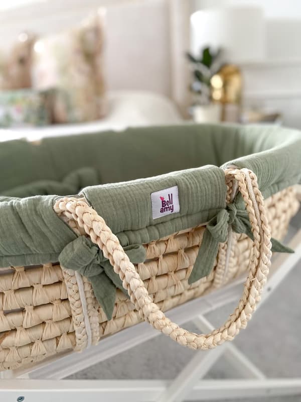 Bellamy – Textilier till moses korg khaki – Färg: Khaki