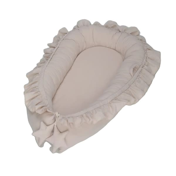 Baby Crib Nest, Miljøvenligt Materiale, Behagelige Dimensioner,Khaki