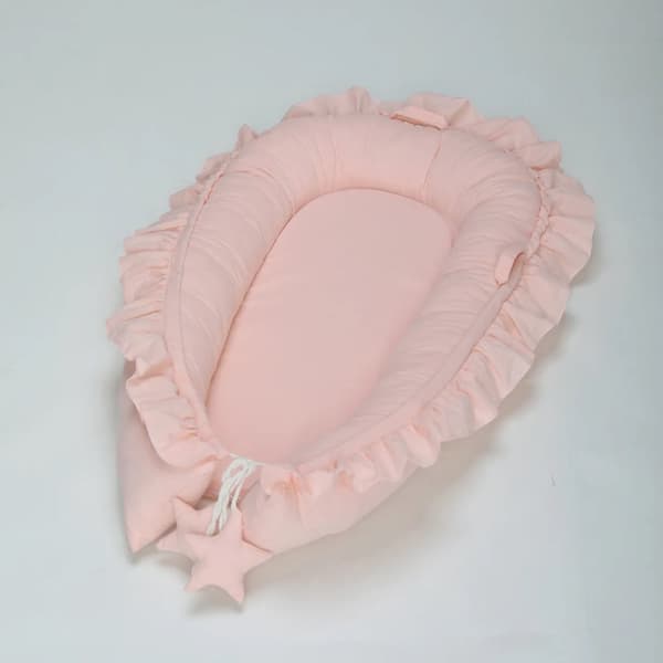 Babysängsbo, miljövänligt material, bekväma mått,Rosa