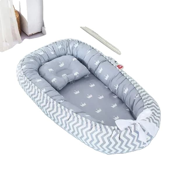 Baby Nest Bed, Mjuk Dämpning, Bärbar Spjälsäng, Unisex Design,3