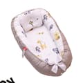 Miniatyrbillede 1 af 2: Baby Nest Bed, Blød Polstring, Bærbar Vugge, Unisex Design,4