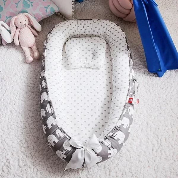 Vauvanpesä, pehmeä pehmustus, kannettava kehto, unisex-muotoilu,2