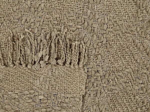 Filt VELLA Bomull 200 x 220 cm Beige grå Lumarko!