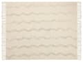 Miniatyrbild 3 av 6: Bomullsfilt 125 x 150 cm beige KHARI