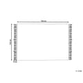 Miniatyrbild 6 av 6: Bomullsfilt 125 x 150 cm beige KHARI
