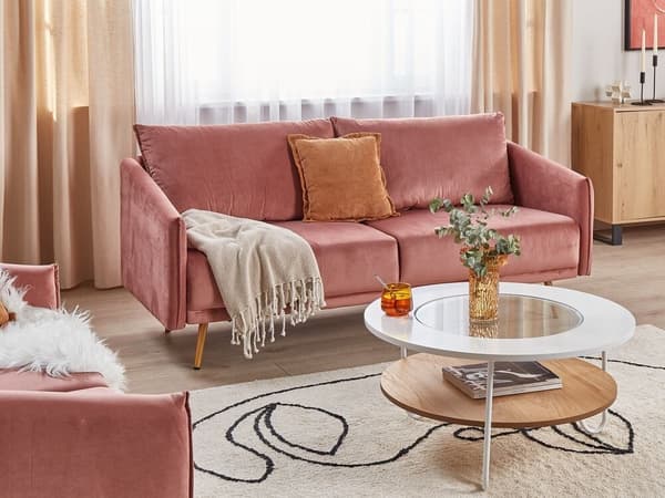 Bomullsfilt 125 x 150 cm beige YARSA Lumarko!
