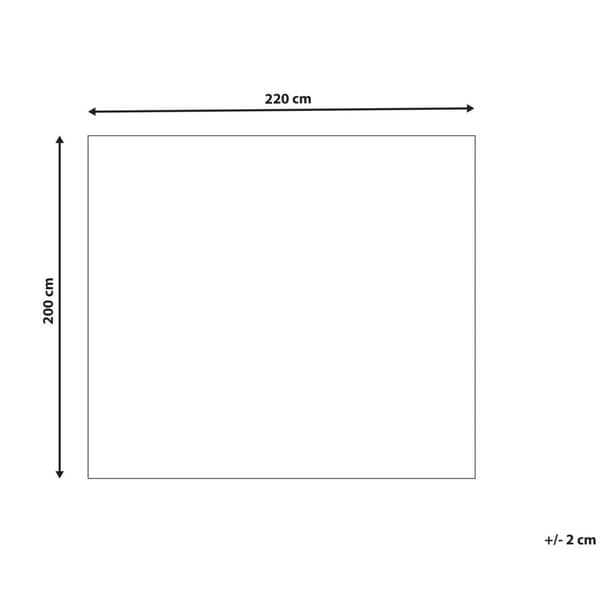 Överkast i bomull 200 x 220 cm beige MARAKA Lumarko!