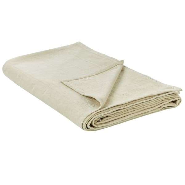 Överkast i bomull 200 x 220 cm beige MARAKA Lumarko!