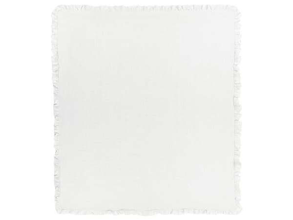 Överkast i bomull 220 x 200 cm vitt HATTON Lumarko!