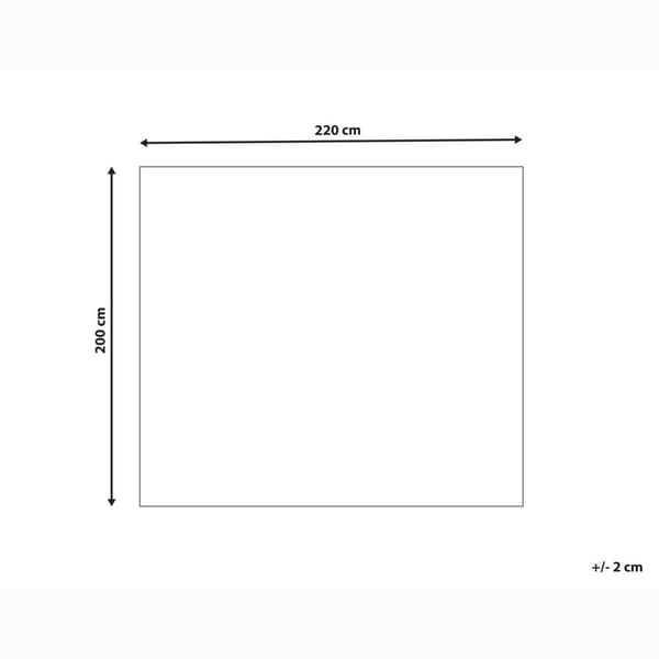Överkast i bomull 220 x 200 cm vitt HATTON Lumarko!