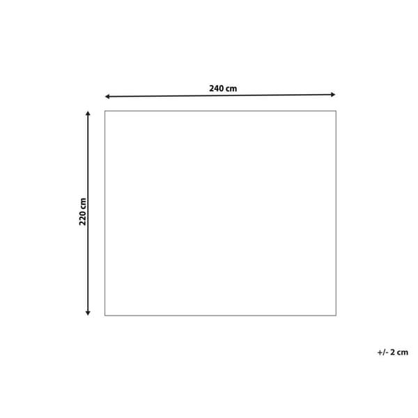 Präglat överkast 220 x 240 cm vitt NAPE Lumarko!