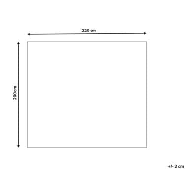 Präglat överkast 200 x 220 cm brunt SURMI Lumarko!