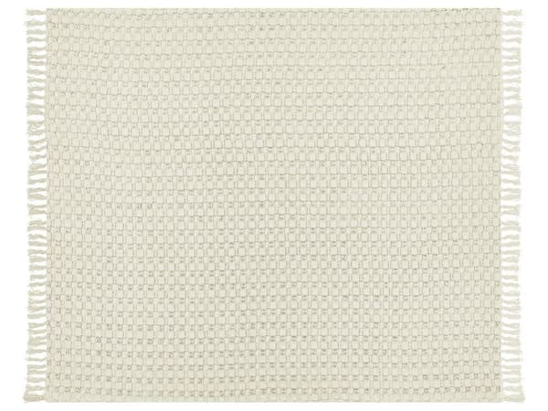 Överkast i bomull 200 x 220 cm vitt BERE Lumarko!