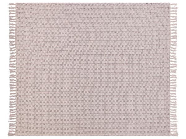 Överkast i bomull 200 x 220 cm rosa BERE Lumarko!