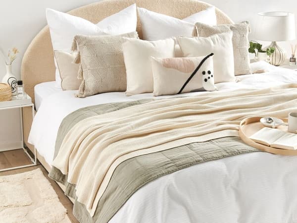 ASAKA Filt Bomull 130 x 180 cm Beige Lumarko!