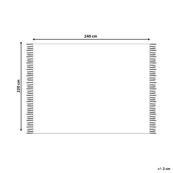 CHACK Filt Bomull 220 x 240 cm Mörkgrå Lumarko!